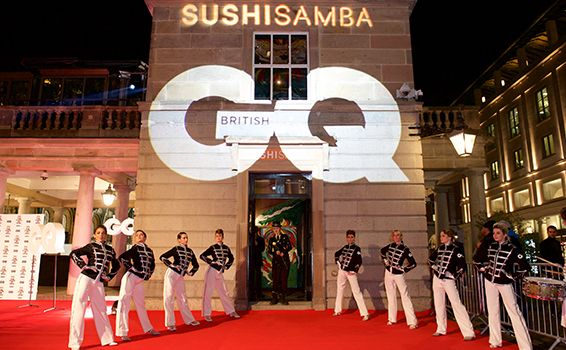 SUSHISAMBA Covent Garden GQ Private Party with red carpet and performers