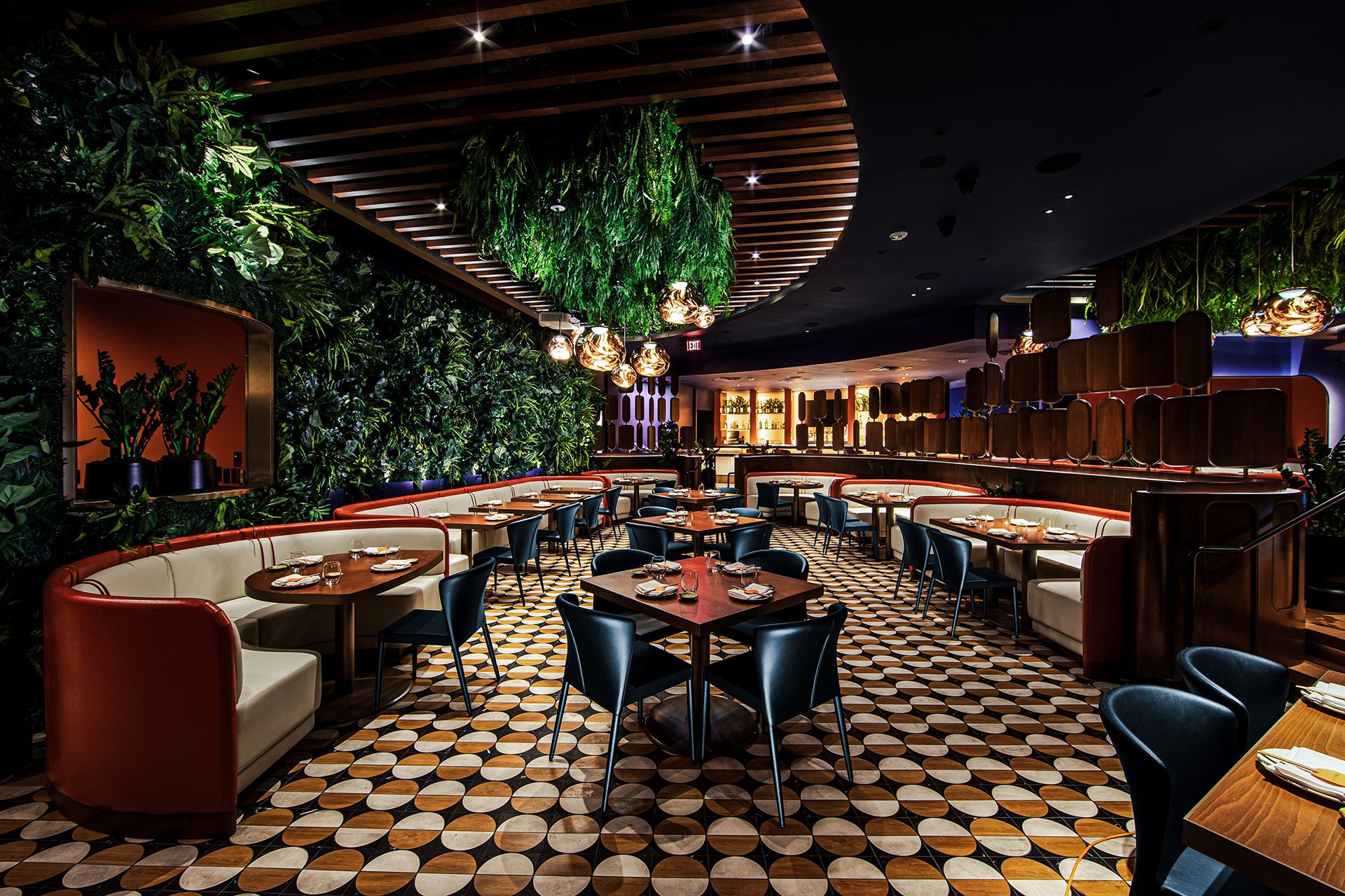 SUSHISAMBA Las Vegas, Samba Room dining & events space interior
