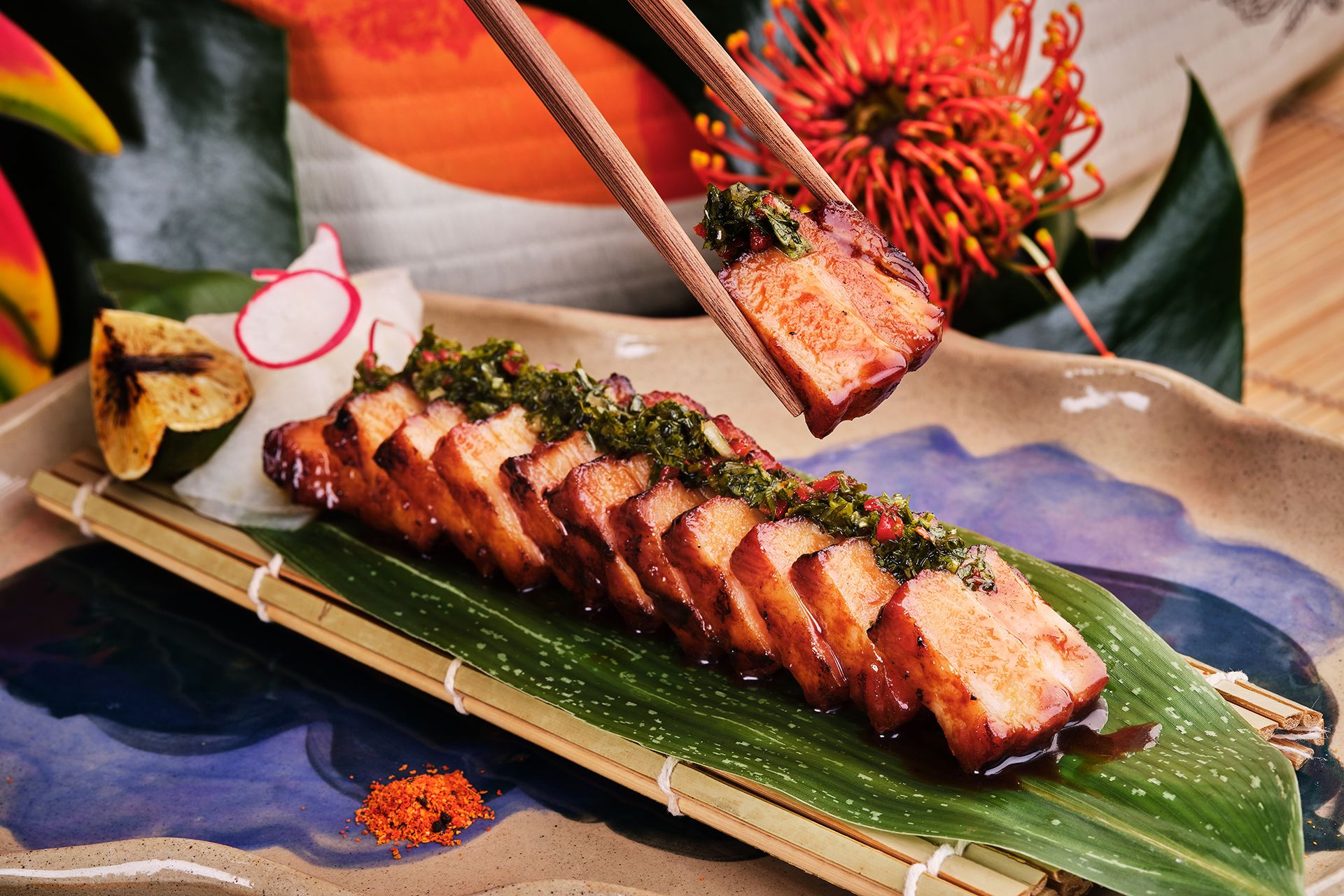 SUSHISAMBA Singapore wagyu dish