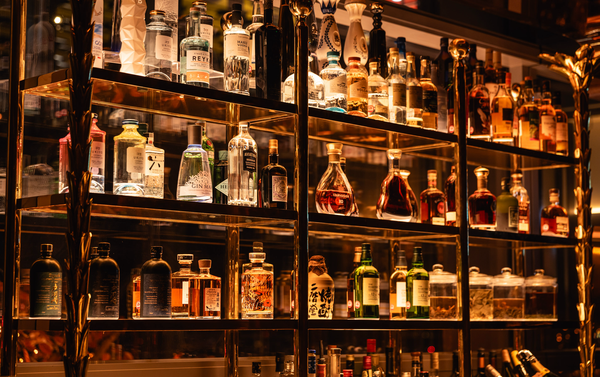 samba room london bar display