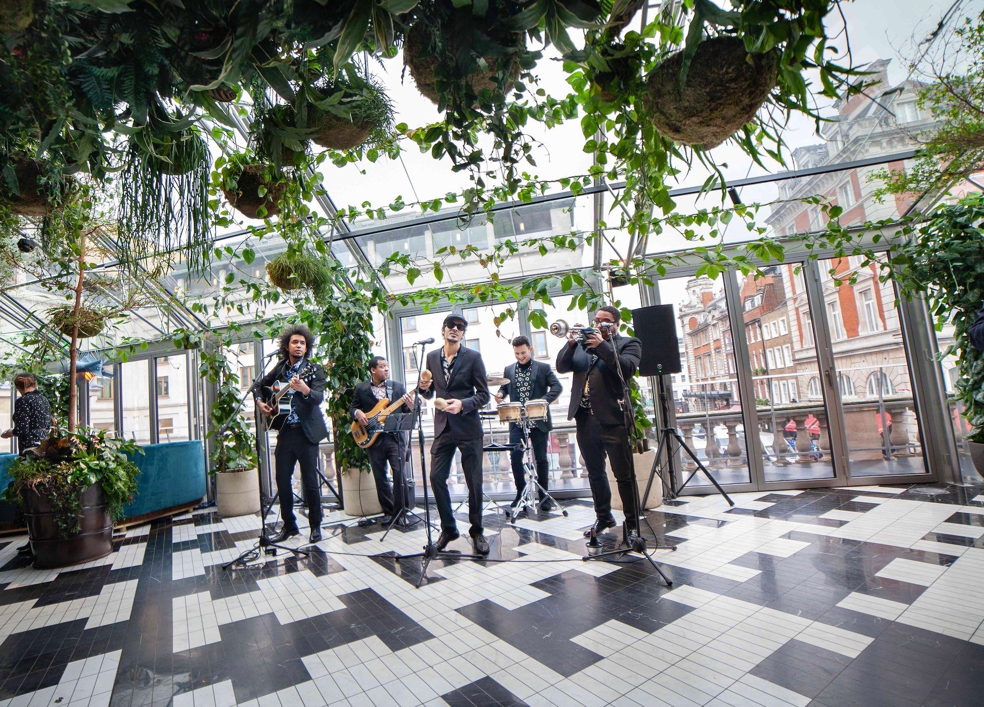 SUSHISAMBA Covent Garden Events, band performing