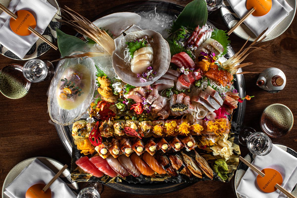 SUSHISAMBA ultimate sushi & sashimi platter