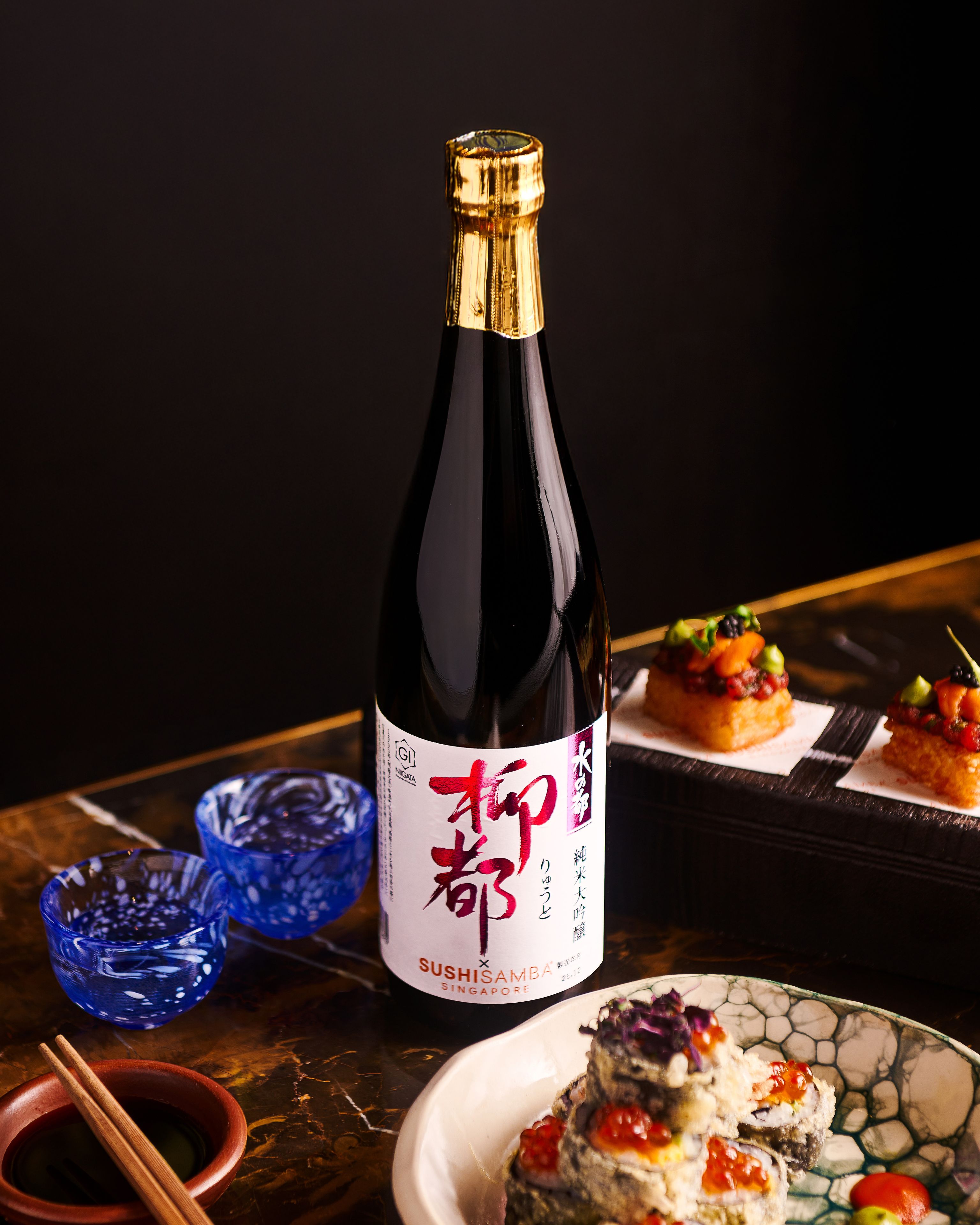 Ryuto x SUSHISAMBA, Junmai Daiginjo Sake