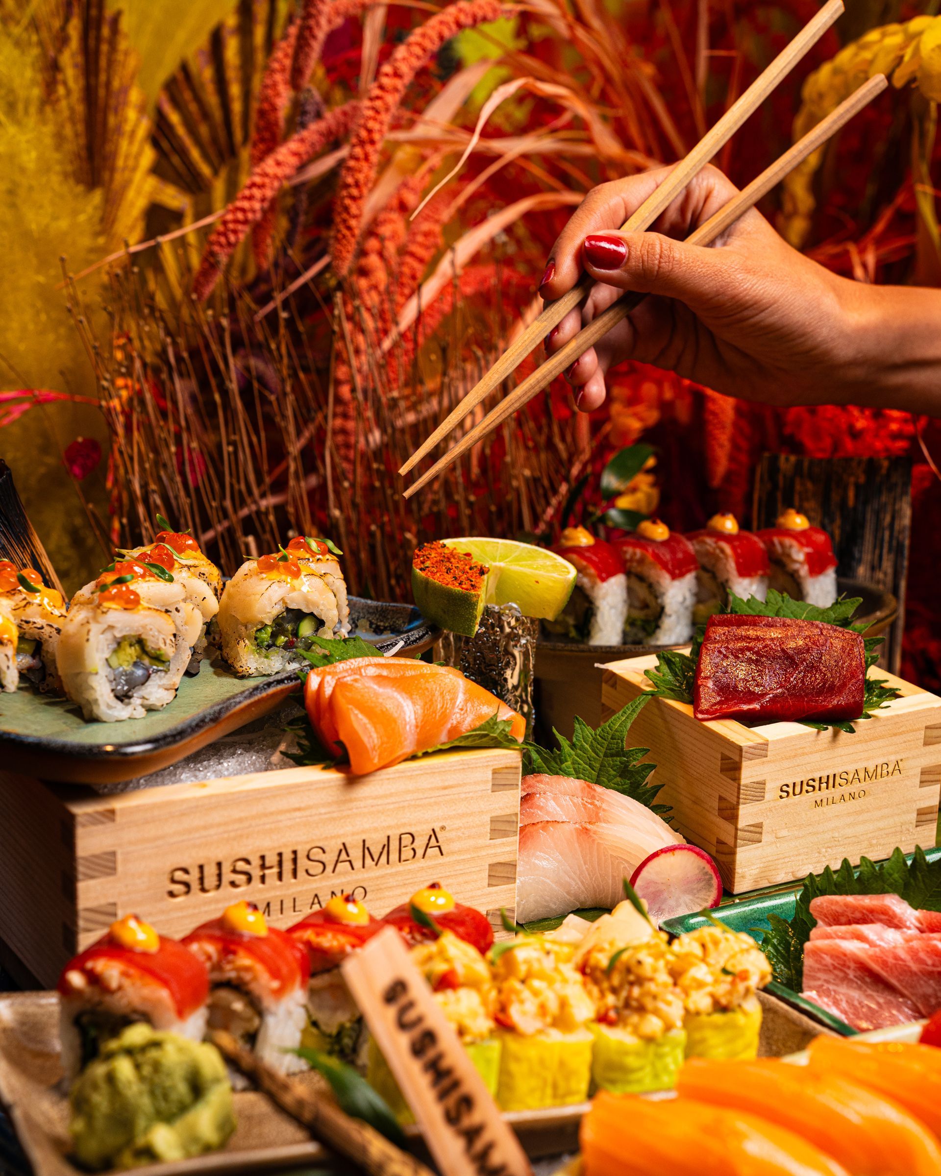 SUSHISAMBA Milano Rio Brunch dishes