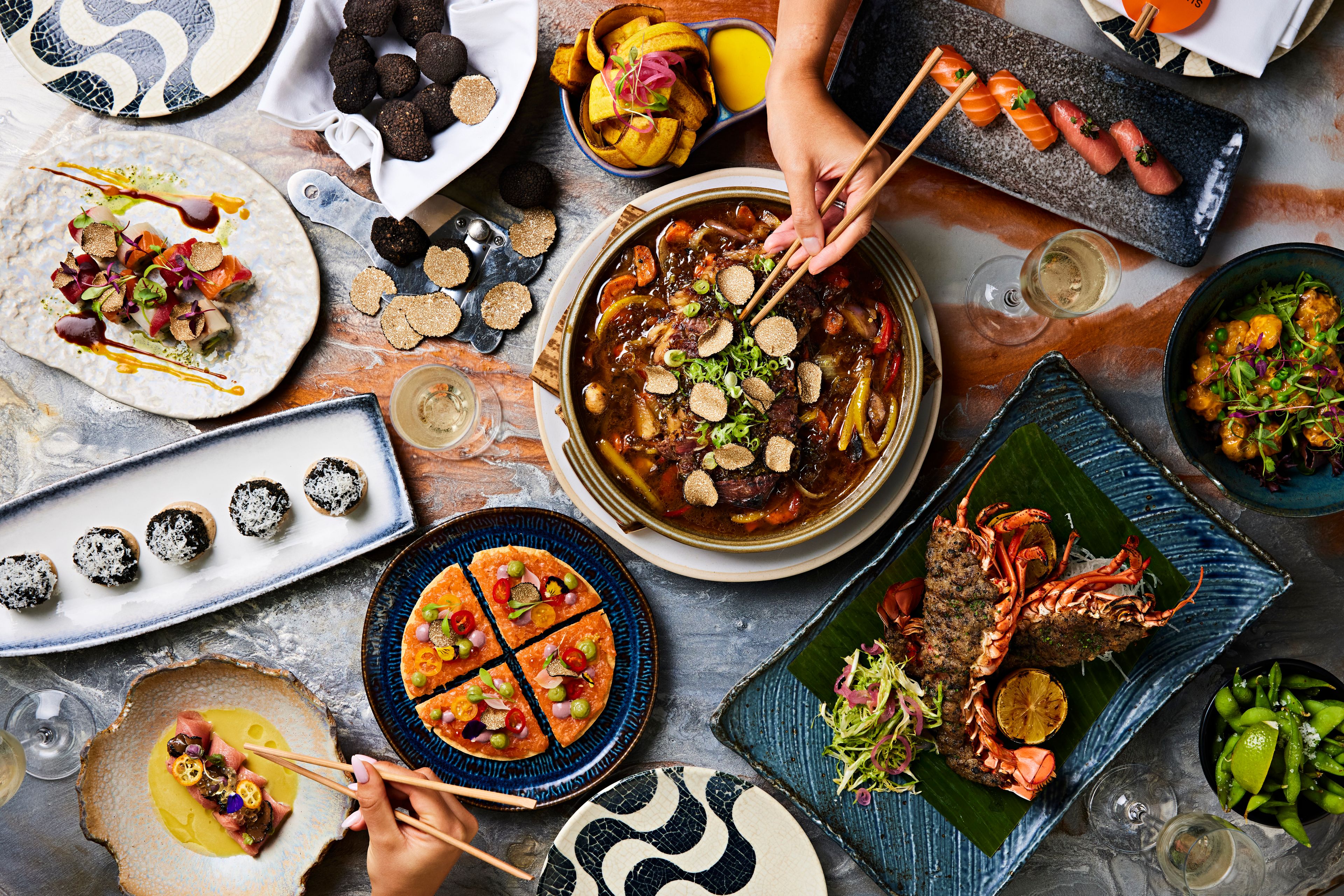 SUSHISAMBA Festive taste of samba dishes